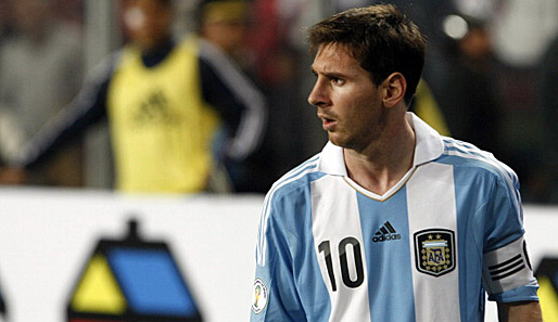 Lionel Messi konnte sich im Spiel gegen Peru nicht in die Torschützenliste eintragen