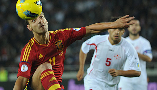 Roberto Soldado traf wenige Minuten vor Schluss für Spanien