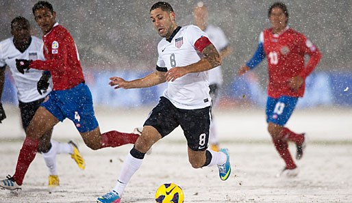 Clint Dempsey vom FC Fulham markierte im Schneetreiben von Denver das Tor des Tages