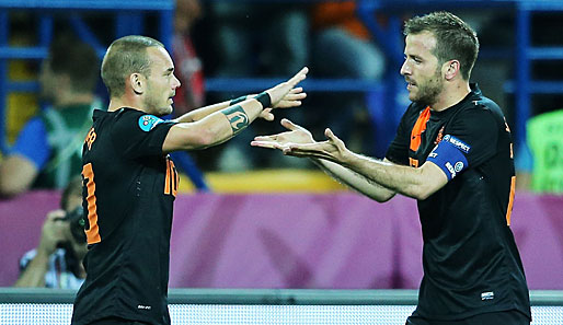 Zurück in der Elftal: Wesley Sneijder und Rafael van der Vaart sind in der WM-Quali dabei
