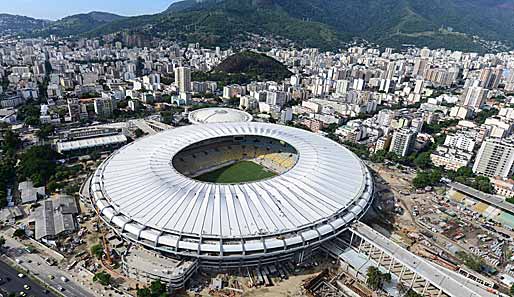 Das neue Maracana-Stadion in Rio de Janeiro fasst nach dem Umbau "nur" noch 76.000 Plätze