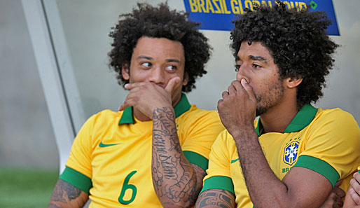 Haben höhere Ansprüche: Marcelo und Dante saßen gegen England auf der Bank