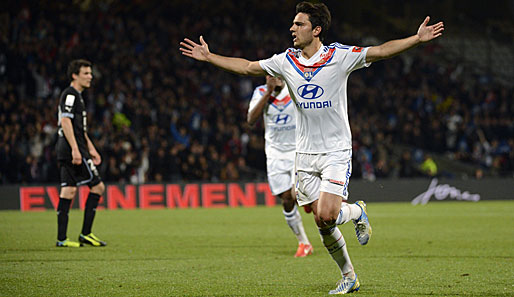 Clement Grenier sicherte Lyon mit zwei Traumtoren Marke "Jouninho" Platz drei in der Ligue 1
