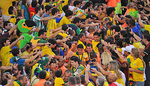 Brasilien gewann den WM-Test Confed Cup und es blieb nach dem Finale im Stadion friedlich