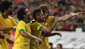 Superstar Neymar brach den Bann mit einem direkt verwandelten Freistoß