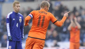 Arjen Robben traf mit einem Traumtor zum 2:0 für Oranje
