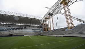Die Baustelle im Stadion von Sao Paulo im Januar 2013