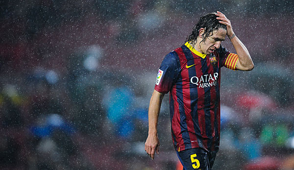Carles Puyol kam in dieser Saison nur zu vier Einsätzen in der Liga
