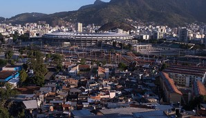 Das Maracana-Stadion in Rio de Janeiro liegt unweit der Armenviertel der Stadt