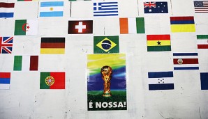 Der Weltpokal wird in Brasilien ausgestellt