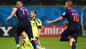 Das war am Freitag: Robben und Sneijder jubelnd, Spaniens Casillas ernüchtert