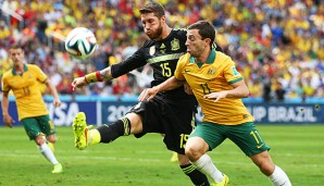 Im letzten Spiel gegen Australien (3:0) retteten Sergio Ramos und Spanien ihre Ehre