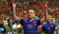 Wesley Sneijder ist mit 15 WM-Einsätzen Rekordspieler der Niederlande
