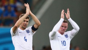 Steven Gerrard und Wayne Rooney werden im letzten Spiel der Engländer fehlen