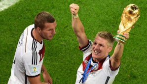 Schweinsteiger und Podolski spielen seit zehn Jahren zusammen für die Nationalmannschaft