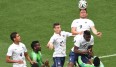 Olivier Giroud hatte gegen die nigerianische Abwehr keinen leichten Stand