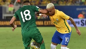 Yasmani Duk hatte Neymar mit dem Ellbogen getroffen