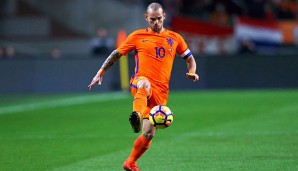 Wesley Sneijder bestritt gegen Luxemburg sein 131. Länderspiel