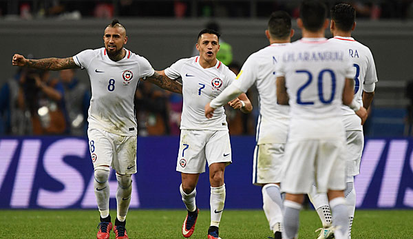 Arturo Vidal steht mit Chile im Finale des Confed Cup