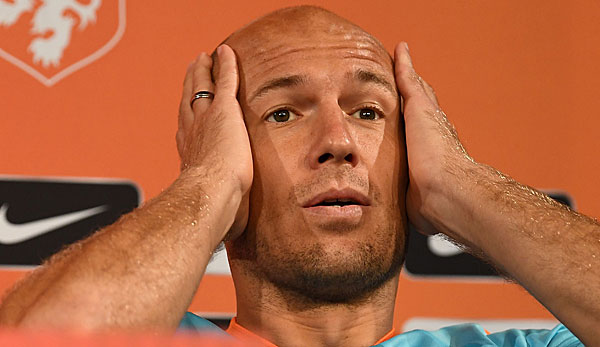 Arjen Robben muss mit den Niederlanden um die WM-Teilnahme bangen