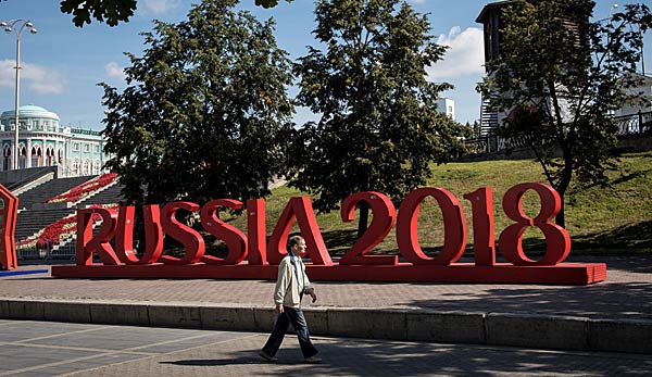 Die Vorbereitungen für die WM laufen in Russland auf vollen Touren