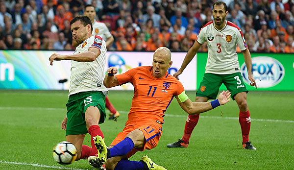 Arjen Robben im Länderspiel gegen Bulgarien