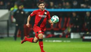 Kevin Volland sprintet zum Ball für Bayer Leverkusen