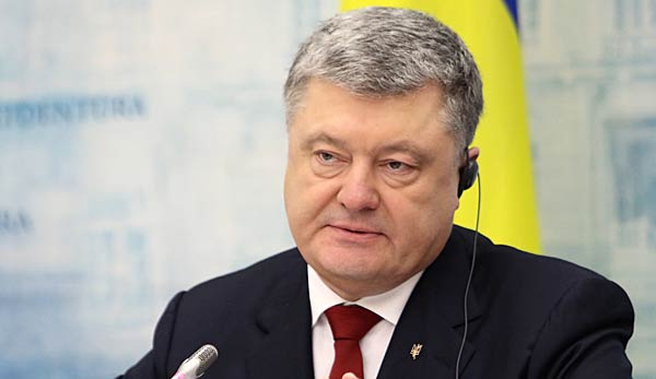 Ukraine-Präsident Petro Poroschenko regt Boykott der WM in Russland an.