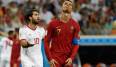 Cristiano Ronaldo scheiterte gegen den Iran vom Elfmeterpunkt.