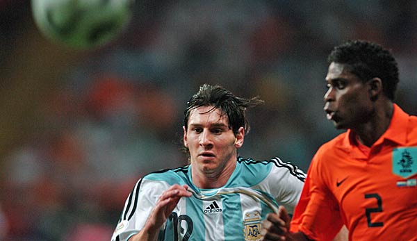 Lionel Messi scored a goal in his World Cup debut.