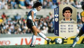 Diego Maradona (Argentinien) - Gesamtstärke 97