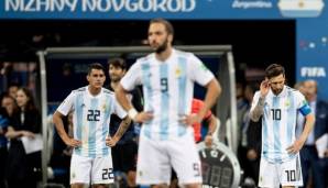 Die argentinische Nationalmannschaft wurde im zweiten Gruppenspiel von Kroatien klar geschlagen.