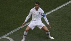Cristiano Ronaldo von Portugal ist bisher der beste Torschütze der WM 2018.