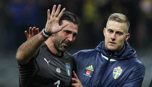 Gianluigi Buffon konnte nach den Spielen gegen Schweden die Tränen nicht zurückhalten.