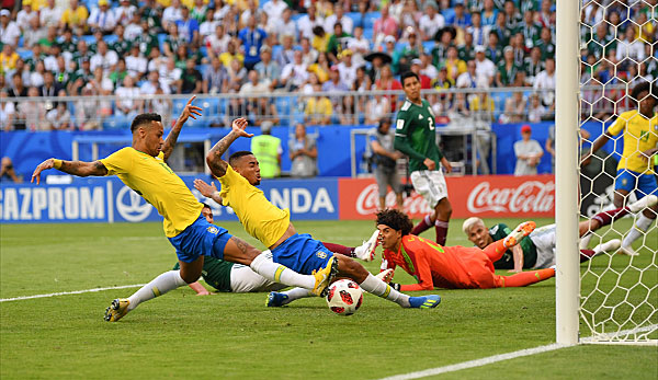 Neymar brachte Brasilien mit seinem Treffer 1:0 in Führung.