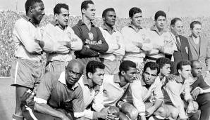 WM 1958: In Schweden wurde die brasilianische Nationalmannschaft erstmals Weltmeister. Mit dabei war auch Didi, der als bester Spieler ausgezeichnet wurde.