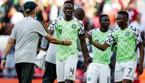 23. Nigeria: Dominierte die afrikanische WM-Qualifikation ohne Niederlage. Das Offensivpotential ist riesig, doch die Ergebnisse in der Vorbereitung machen den Super Eagles Sorgen.