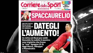 Italien ist zwar nicht bei der WM, um gute Überschriften aber nicht verlegen: "Gebt ihm die Gehaltserhöhung!", meint die Printausgabe des "Corriere dello Sport".