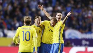 Platz 32: Schweden - Kein Spieler, der in Schweden aktiv ist. Dafür mitunter jeweils drei Spieler aus Bundesliga und Premier League.