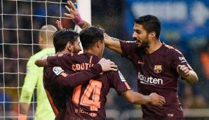 FC Barcelona: 9 Tore. Yerry Mina (2), Luis Suarez (2), Coutinho (2). Lionel Messi, Paulinho, Ivan Rakitic.