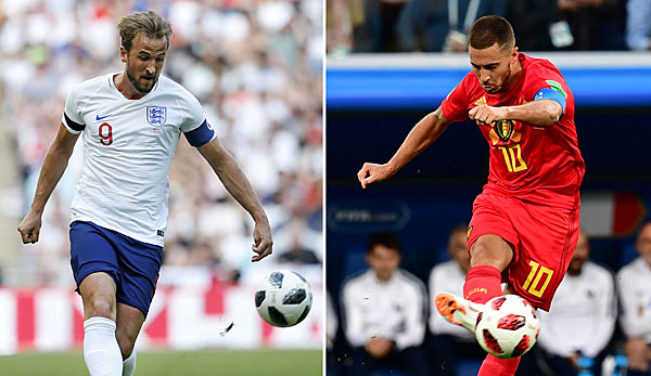 Harry Kane (England) und Eden Hazard (Belgien) waren im Turnierverlauf für ihre Mannschaften die wichtigsten Spieler und könnten mit einem glanzvollen Auftritt im Spiel um Platz 3 eine hervorragende WM krönen.