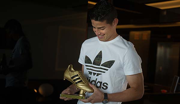 James Rodriguez sicherte sich 2014 den goldenen Schuh als bester WM-Torschütze.