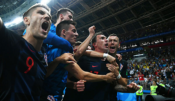 Mario Mandzukic erzielte in der Verlängerung gegen England das goldene Tor zum WM-Finale.