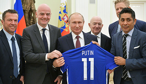 Wladimir Putin wird am Sonntag zum Endspiel zwischen Frankreich und Kroatien im Luschniki-Stadion anwesend sein.