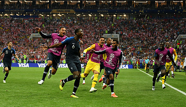 Paul Pogba sorgte im Spiel gegen Kroatien mit seinem Treffer zum 3:1 für die Vorentscheidung.