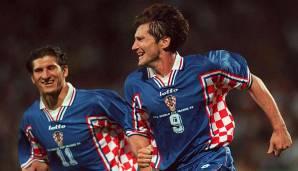 Silvio Maric (l.) kam 1998 auf vier WM-Einsätze, stand allerdings nur beim 0:1 gegen Argentinien am letzten Gruppenspieltag in der Startelf, als Kroatien bereits für das Achtelfinale qualifiziert war.