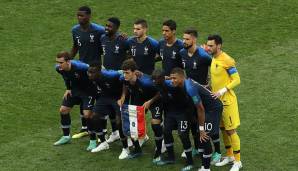 Mit diesen elf Spielern ging die Equipe Tricolore in die Partie.