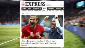 Der Express ist sehr nachrichtlich, lässt sich aber immerhin zur emotionalen Wortwahl hinreißen, Kanes Doppelpack als "dramatisch" zu bezeichnen.