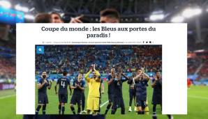 Le Parisien: "Frankreich steht an der Schwelle zum Paradies. In einem spektakulären Spiel mit vielen Chancen musste Frankreich das Problem namens Eden Hazard lösen. Nachdem das in der zweiten Halbzeit gelang, war die Niederlage der Belgier verdient."
