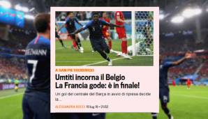 ITALIEN - Gazzetta dello Sport: "Umtiti spießt Belgien auf"